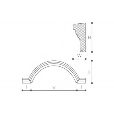 Arcada decorativa domostyl GA1 125X100X183