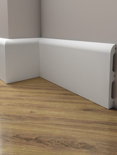 Plinta decorativa alba din DUROTEC 10