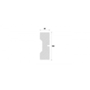 Ancadrament decorativ fereastra NA125 120X40X2000